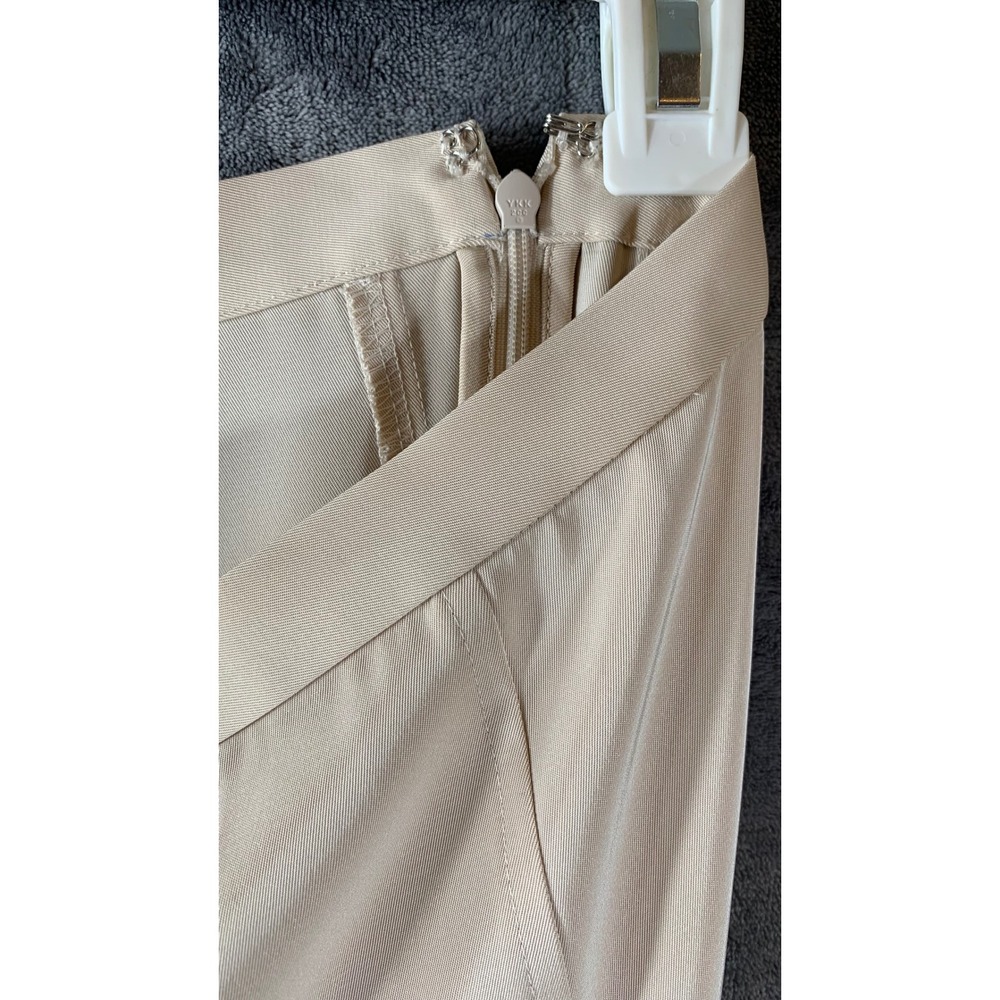 Banana Republic Factory Godet Sheen Midi Skirt Beige Tan Size 6 - Picture 9 of 10